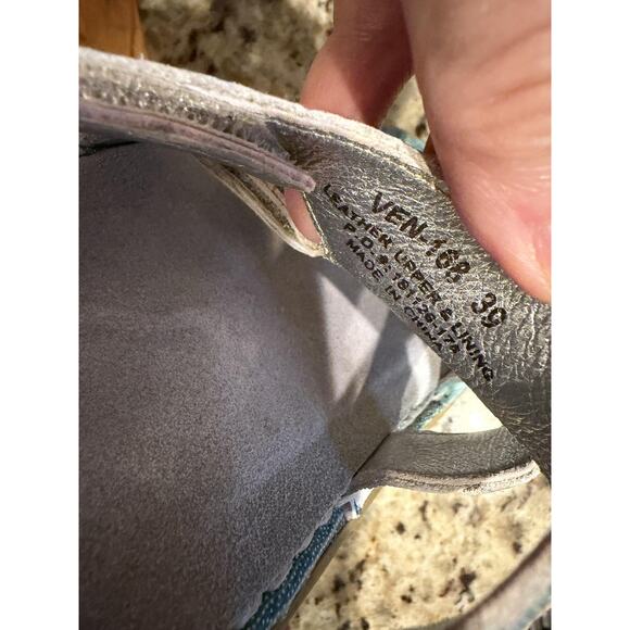 Alegria Venice Sandals Womens Size 9 Strappy Star Button Slide Mules Comfort - Picture 6 of 9